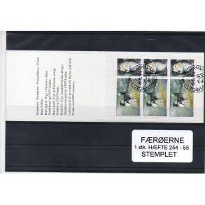 F&aelig;r&oslash;erne - 1 stk. H&aelig;fte 254 -55 - Stemplet