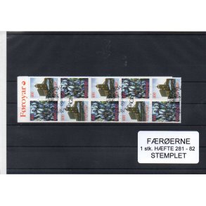F&aelig;r&oslash;erne - 1 Stk. H&aelig;fte 281 - 82 - Stemplet