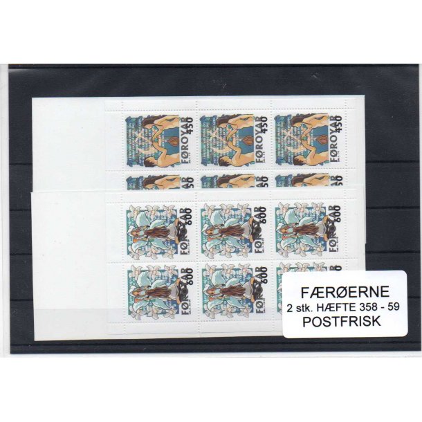 F&aelig;r&oslash;erne - 2 Stk. H&aelig;fte 358 - 359 - Postfrisk