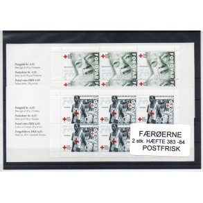 F&aelig;r&oslash;erne - 2 Stk. H&aelig;fte 383 - 384 - Postfrisk