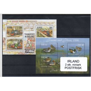 Irland - 2 stk. Miniark - Postfrisk