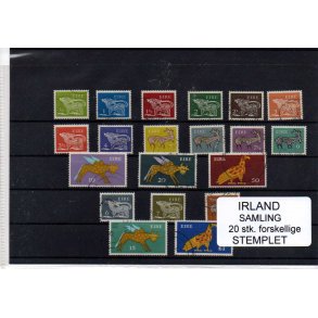 Irland Samling - 20 Stk. forskellige Stemplet
