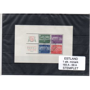 Estland - 1 Stk. Miniark 165A - 68 A - Stemplet