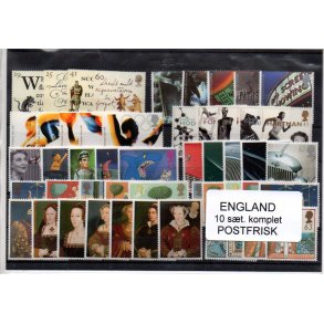 England - 10 St Komplet - Postfrisk