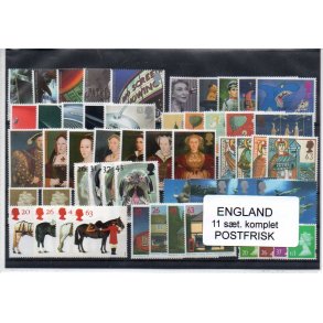 England - 11 St Komplet - Postfrisk