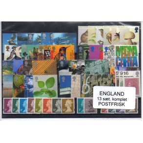 England - 13 St Komplet - Postfrisk
