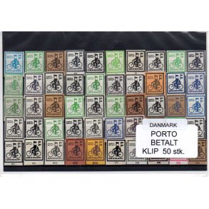 Danmark - Porto Betalt - Klip 50 Stk.
