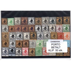 Danmark - Porto Betalt - Klip 50 Stk.