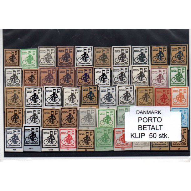 Danmark - Porto Betalt - Klip 50 Stk.
