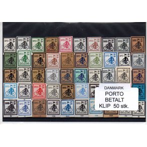 Danmark - Porto Betalt - Klip 50 Stk.