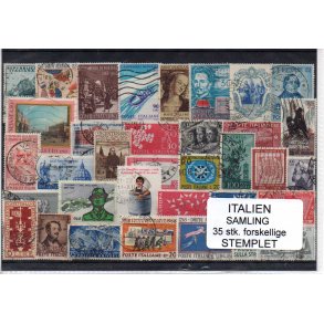 Italien Samling - 35 Stk. Stemplet