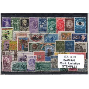 Italien Samling - 36 Stk. Stemplet