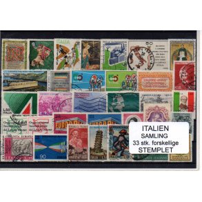 Italien Samling - 33 Stk. Stemplet