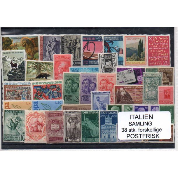Italien Samling - 38 Stk. Postfrisk