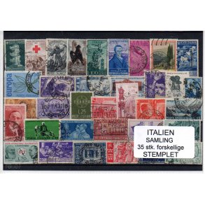 Italien Samling - 35 Stk. Stemplet