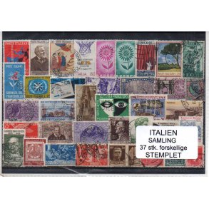 Italien Samling - 37 Stk. Stemplet