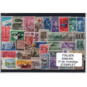 Italien Samling - 37 Stk. Stemplet