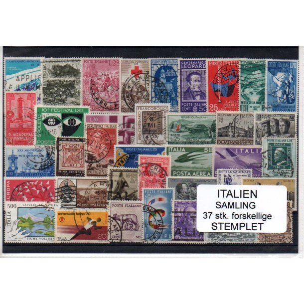 Italien Samling - 37 Stk. Stemplet
