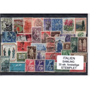 Italien Samling - 35 Stk. Stemplet