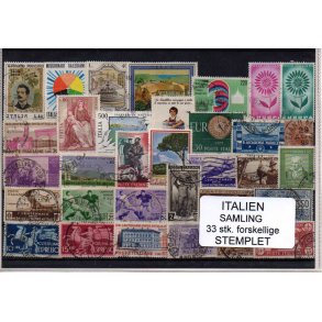 Italien Samling - 33 Stk. Stemplet