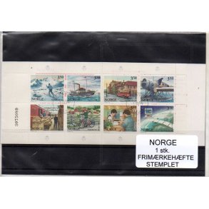 Norge - Frimærkehæfte AFA 1216-23 - Stemplet