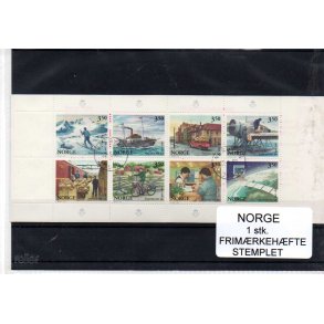 Norge - Frimærkehæfte AFA 1216-23 - Stemplet