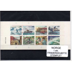 Norge - Frimærkehæfte AFA 1216-23 - Stemplet