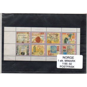 Norge - 1 stk. Miniark AFA 1185-92 - Postfrisk