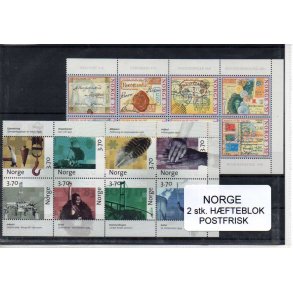 Norge - 2 stk. Miniark AFA 1185-92 - 1247-54 - Postfrisk