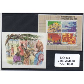 Norge - 2 stk. Miniark AFA 970 - 938 - Postfrisk