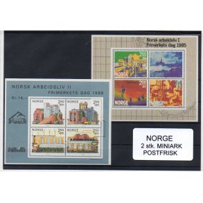 Norge - 2 stk. Miniark AFA 955 - 938 - Postfrisk