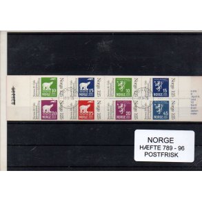 Norge - Hæfte 789-96 - Stemplet