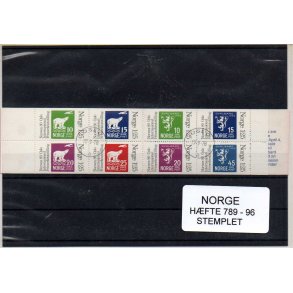 Norge - Hæfte 789-96 - Stemplet