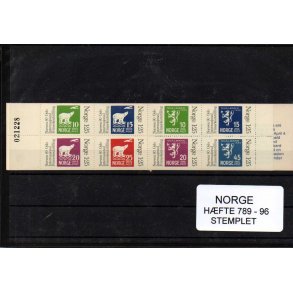 Norge - Hæfte 789-96 - Stemplet