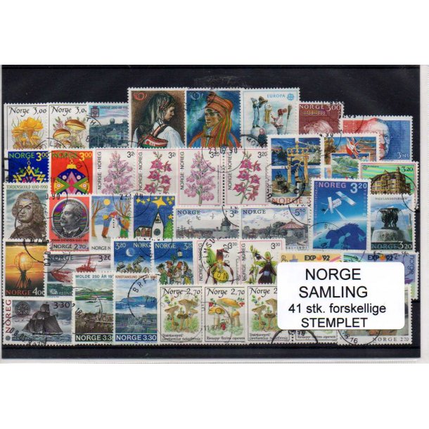 Norge Samling - 41 Stk. forskellige - Stemplet