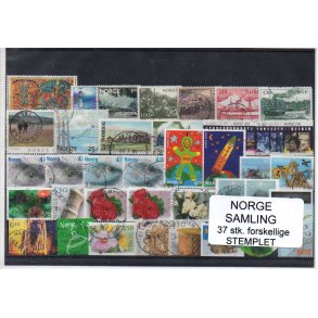 Norge Samling - 37 Stk. forskellige - Stemplet