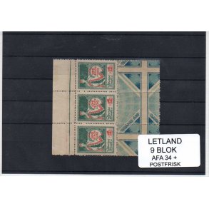 Letland - 9 Blok AFA 34+ Postfrisk