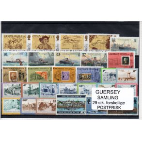 Guernsey Samling - 29 Stk Postfrisk
