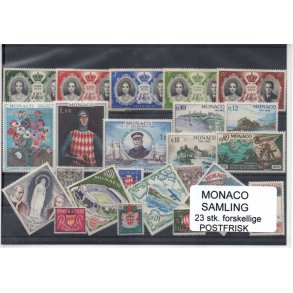 Monaco - Samling - 23 stk. Postfrisk