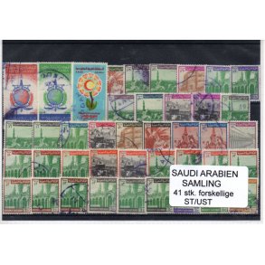 Saudi Arabien Samling - 41 Stk. Stemplet