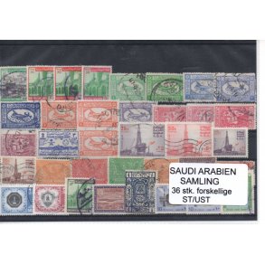 Saudi Arabien Samling - 36 Stk. Stemplet