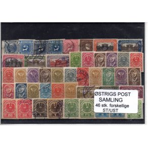 strig Samling - 29 Stk. forskellige Stemplet