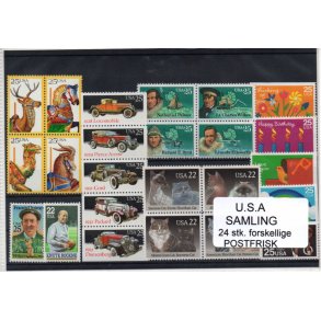 USA Samling - 24 stk. forskellige Postfrisk
