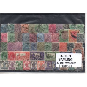 Indien Samling 52 Stk. Stemplet/Ustemplet