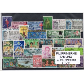 Philipinerne Samling 27 Stk. Stemplet/Ustemplet