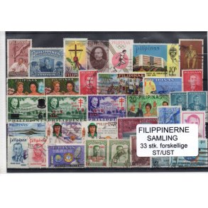 Philipinerne Samling 33 Stk. Stemplet/Ustemplet
