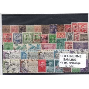Philipinerne Samling 41 Stk. Stemplet/Ustemplet