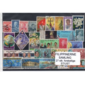 Philipinerne Samling 27 Stk. Stemplet/Ustemplet