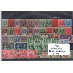 Fiji Samling - 44 Stk. forskellige Stemplet/Ustemplet