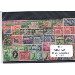 Fiji Samling - 36 Stk. forskellige Stemplet/Ustemplet